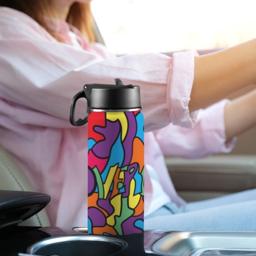 Overcomer Tumbler Insulated Water Bottle with Straw Lid (18oz)