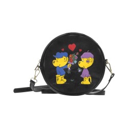 Ferald and Sahsha Ferret Round Sling Bag (Model 1647)