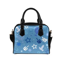 Hanukkah Bag - light blue Shoulder Handbag (Model 1634)