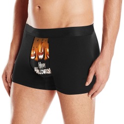 Happy Halloween pumpkin Men's All Over Print Boxer Briefs (Model L10)