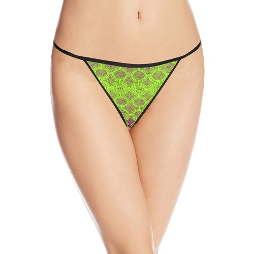 AFRICAN PRINT PATTERN 2 Women's All Over Print G-String Panties (Model L35)