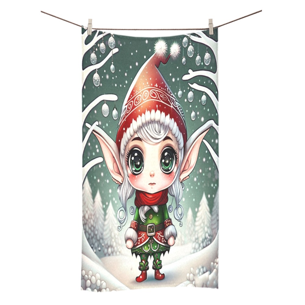 Christmas Elf Bath Towel 30"x56"
