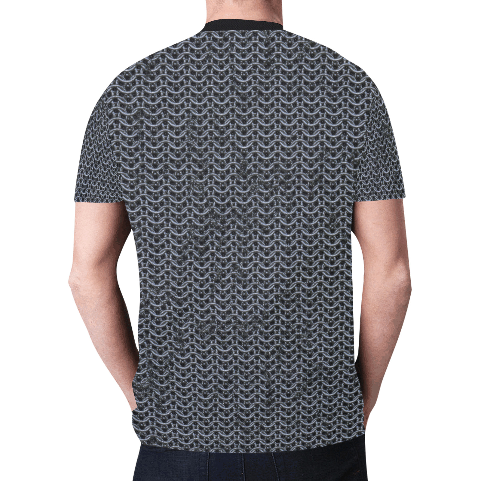 Chain Mail Medieval Armor New All Over Print T-shirt for Men (Model T45)