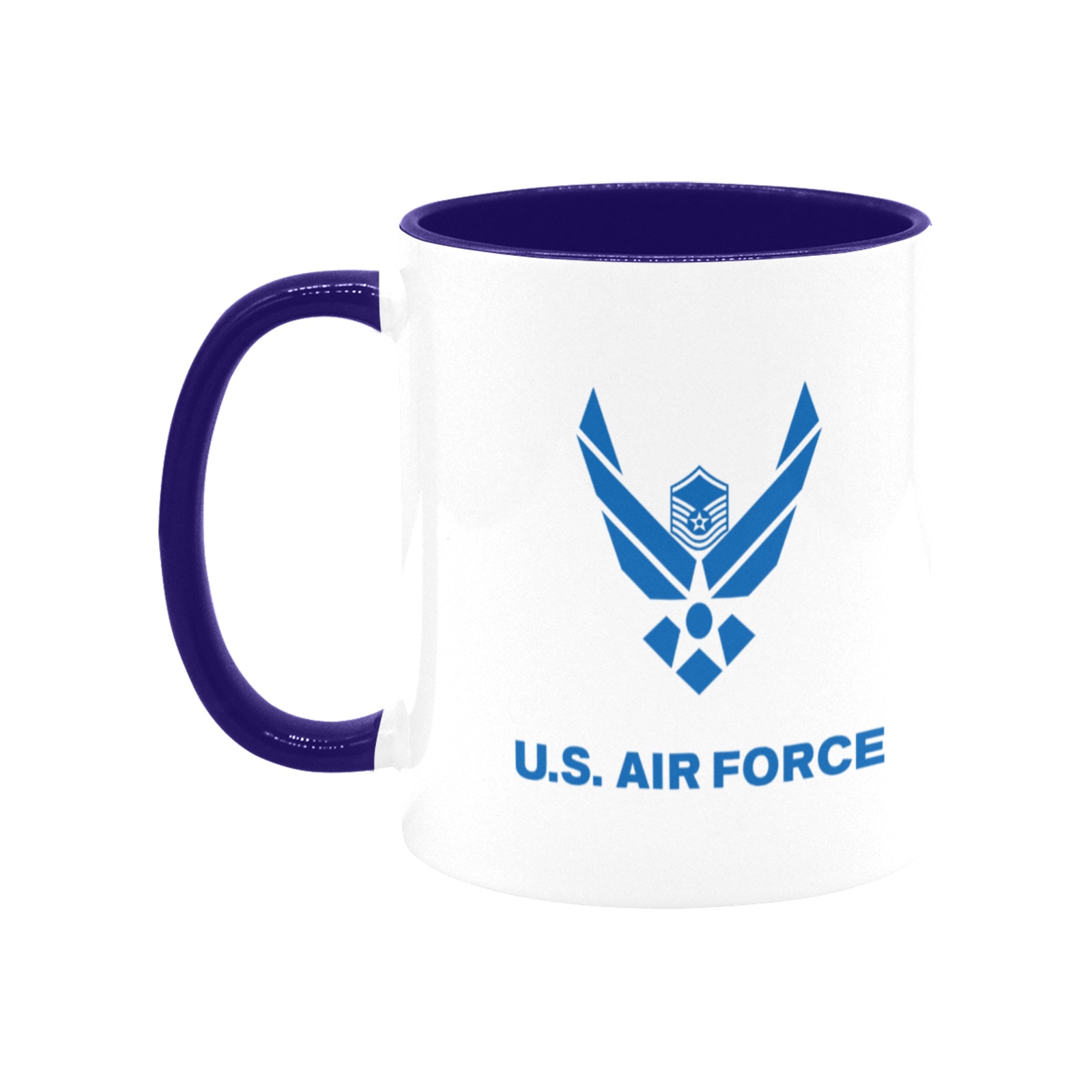 USAF Master Sergeant Custom Inner Color Mug (11oz)