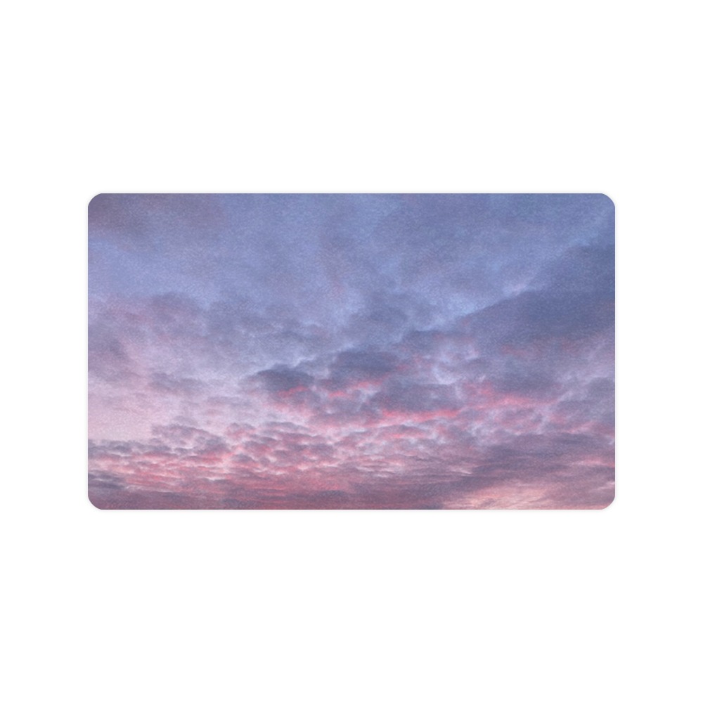 Morning Purple Sunrise Collection Doormat 30"x18" (Black Base)