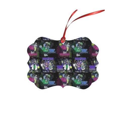 wwcfam Rectangle Lace Shape Ornament