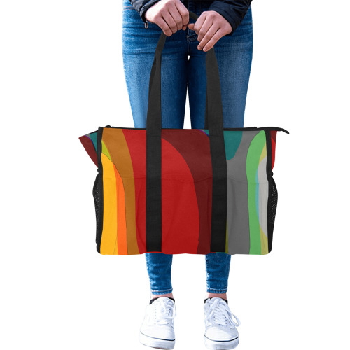 Colorful Abstract 118 Nurse Tote Bag (Model 1725)