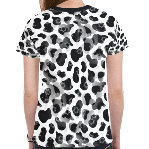 Cowhide by Artdream New All Over Print T-shirt for Women (Model T45)