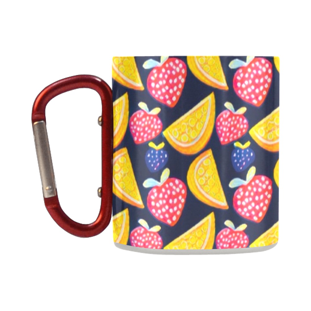Fruit mix pattern Classic Insulated Mug(10.3OZ)