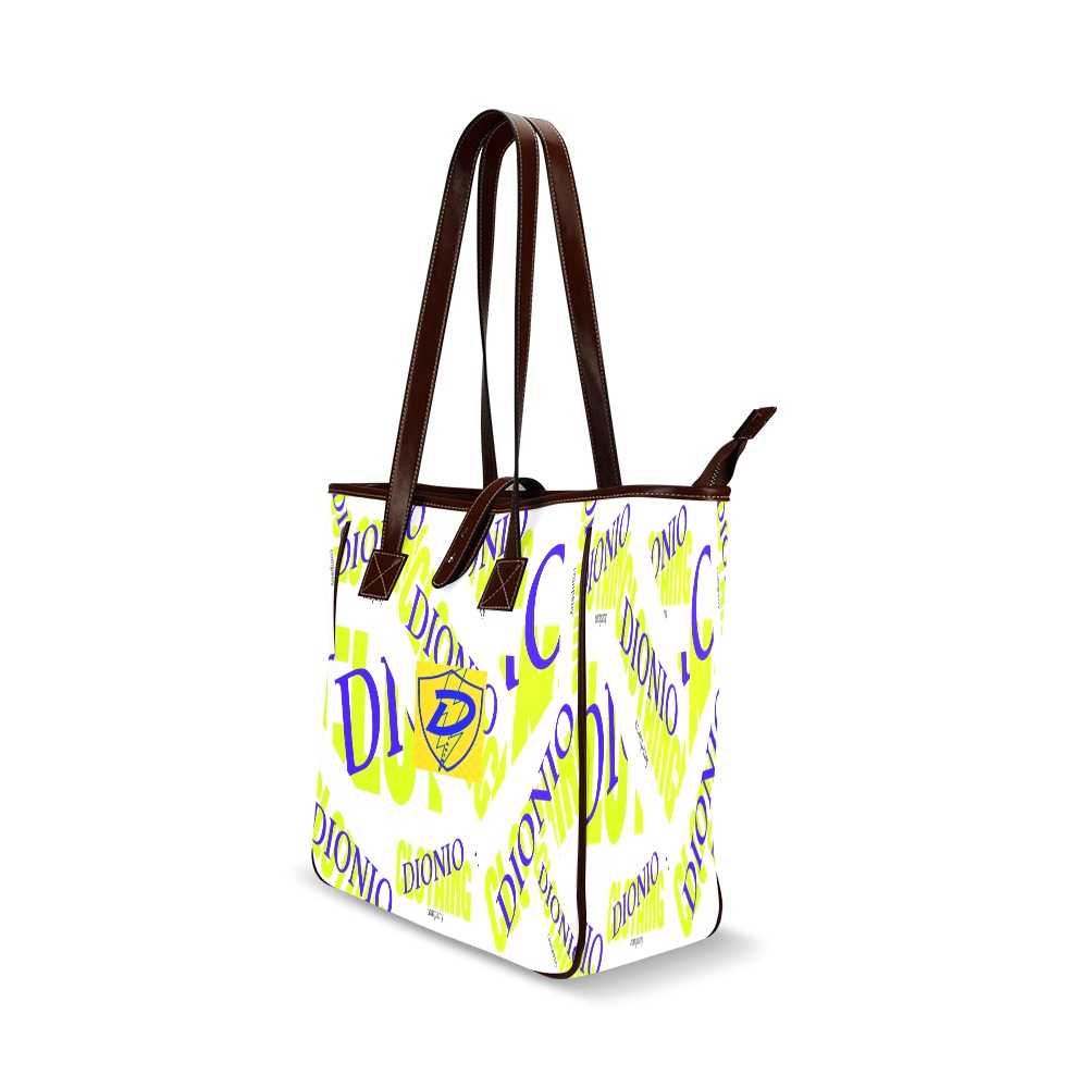 DIONIO Clothing - Company Tote Bag 1 (White , Blue & Yellow) Classic Tote Bag (Model 1644)