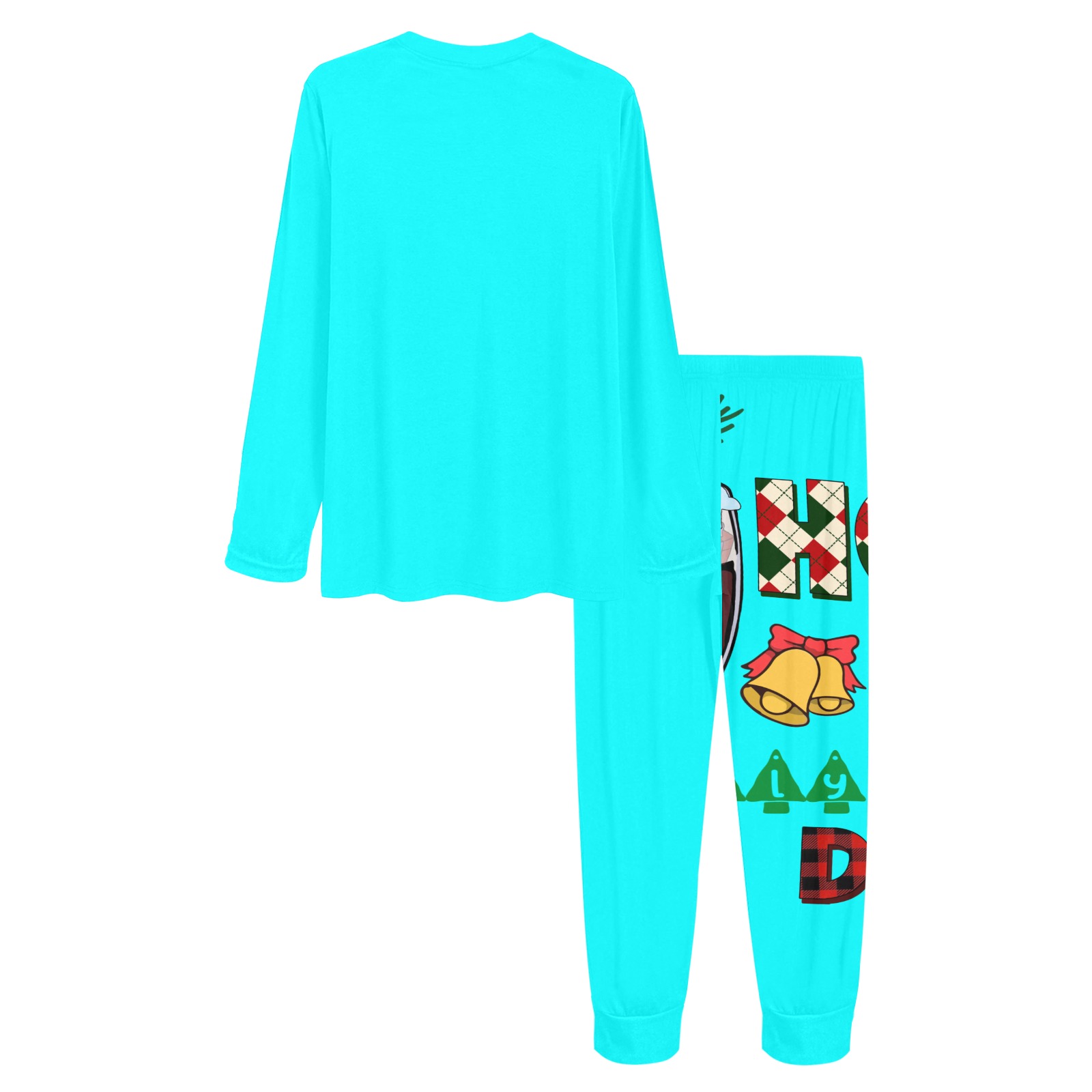 Ho Ho Holy Sheet I'm Drunk (LB) Women's All Over Print Pajama Set