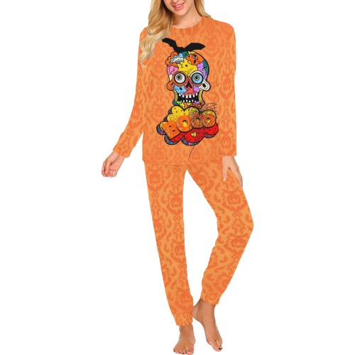 Halloween Pop Art by Nico Bielow Women's All Over Print Pajama Set