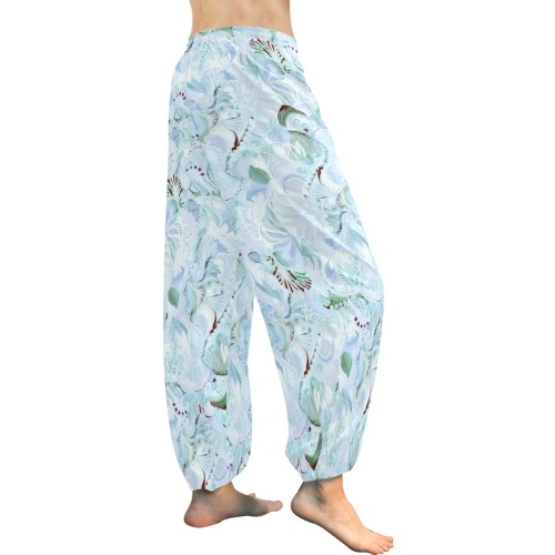 tropical flowers Women's All Over Print Harem Pants (Model L18)