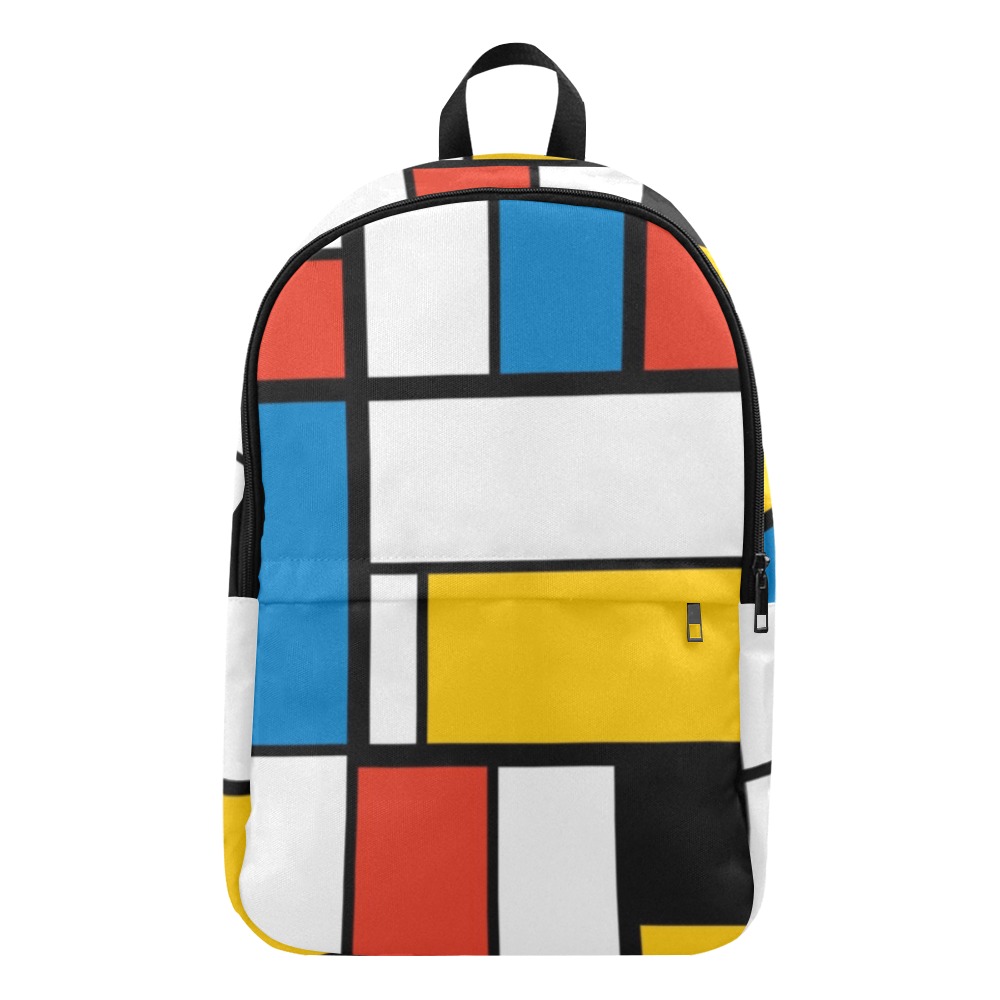 Mondrian De Stijl Modern Fabric Backpack for Adult (Model 1659)