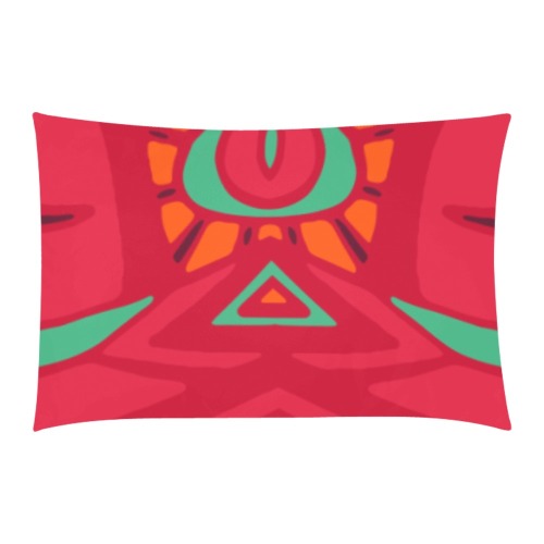 pink psy fractal smiling pillows 3-Piece Bedding Set