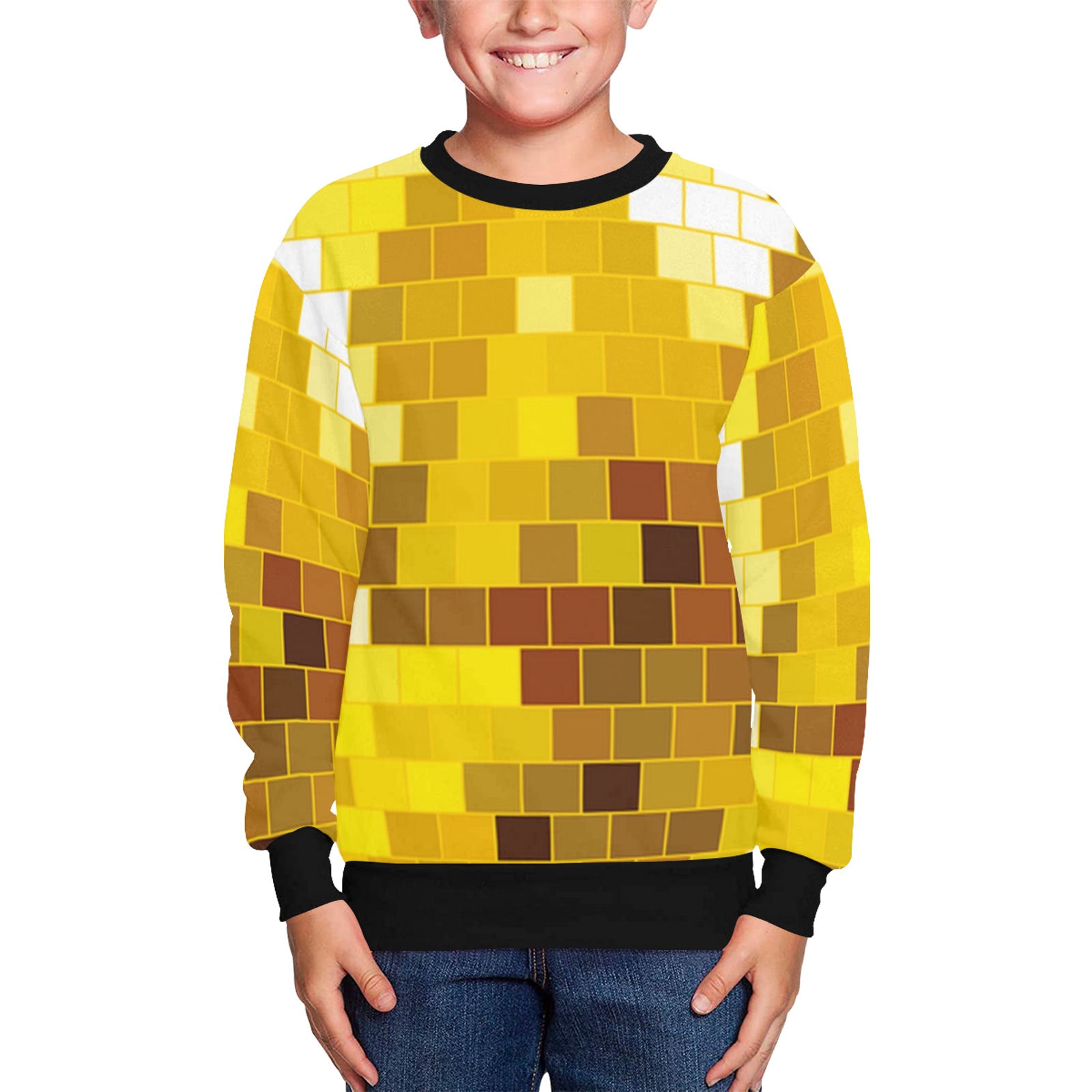 DISCO BALL 2 Kids' All Over Print Sweatshirt (Model H37)