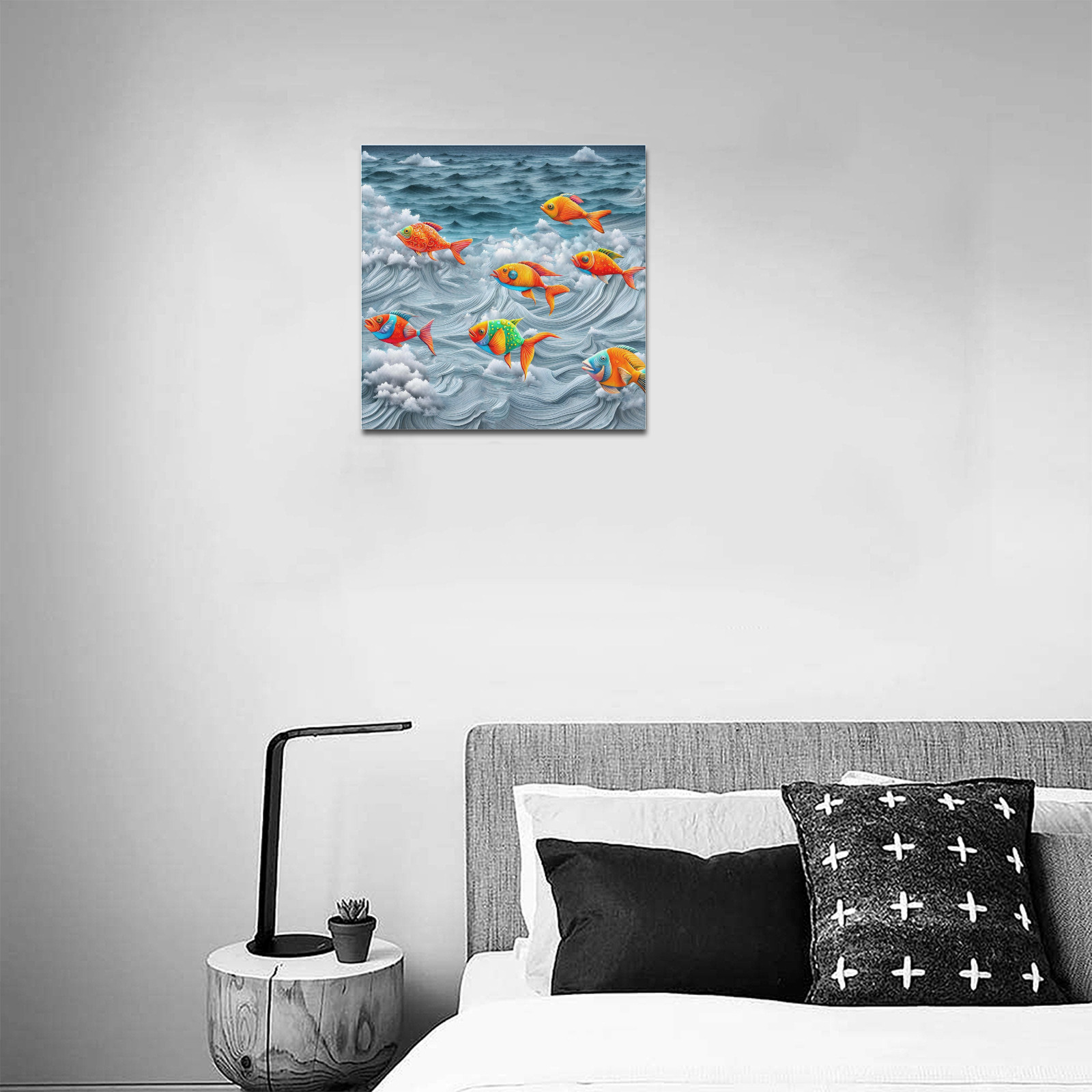 Ocean Life Upgraded Canvas Print 16"x16"