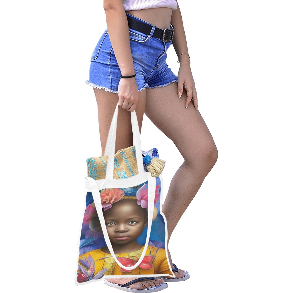 Pretty Girls 8 Canvas Tote Bag/Medium (Model 1701)