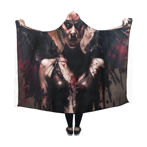 Angel of death Hooded Blanket 60''x50''