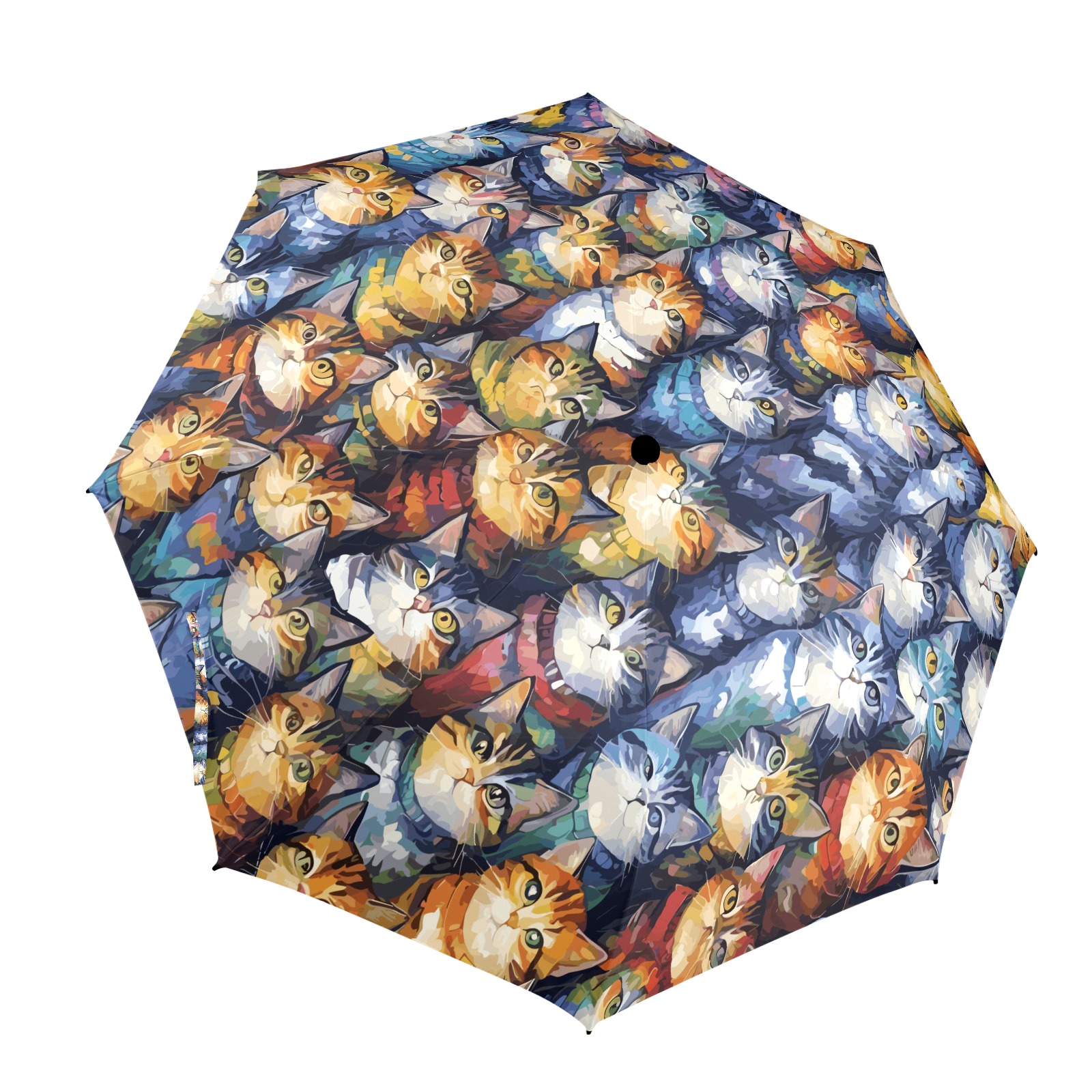 Pattern Print Chameleon Automatic Foldable Umbrella
