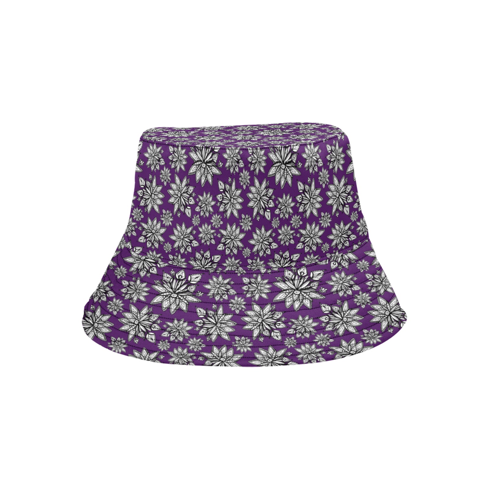 Creekside Floret - purple Unisex Summer Bucket Hat