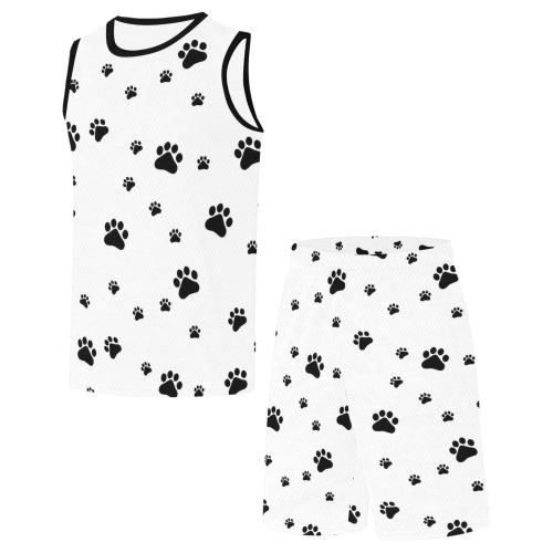 Puppy White by Fetishworld All Over Print Basketball Uniform