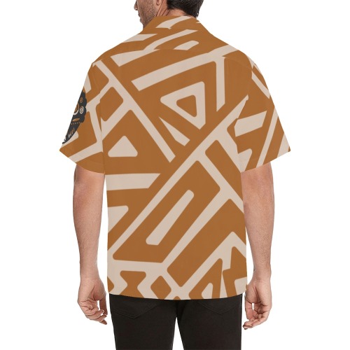 Men's African Shirt Hawaiian Shirt with Merged Design (Model T58)