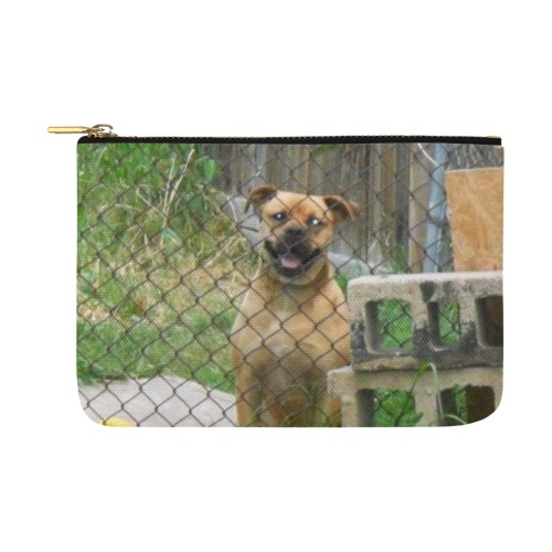 A Smiling Dog Carry-All Pouch 12.5''x8.5''