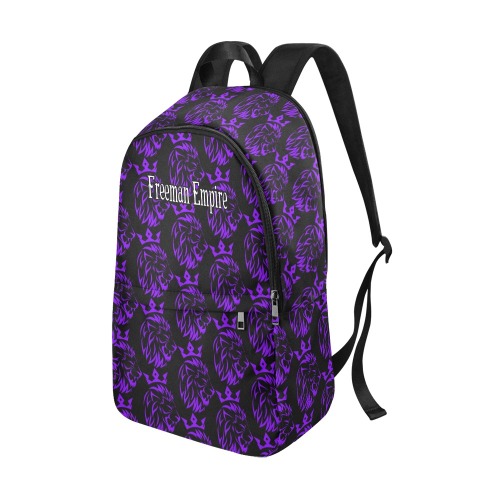Freeman Empire Bookbag (Purple & Black) Fabric Backpack for Adult (Model 1659)