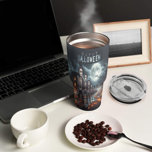 Happy Hello Ween 30oz Insulated Stainless Steel Mobile Tumbler