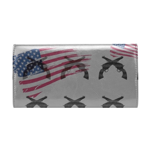 American Theme print 33A272CC-E0B9-4F3E-8D91-1D10085057D4 Women's Flap Wallet (Model 1707)
