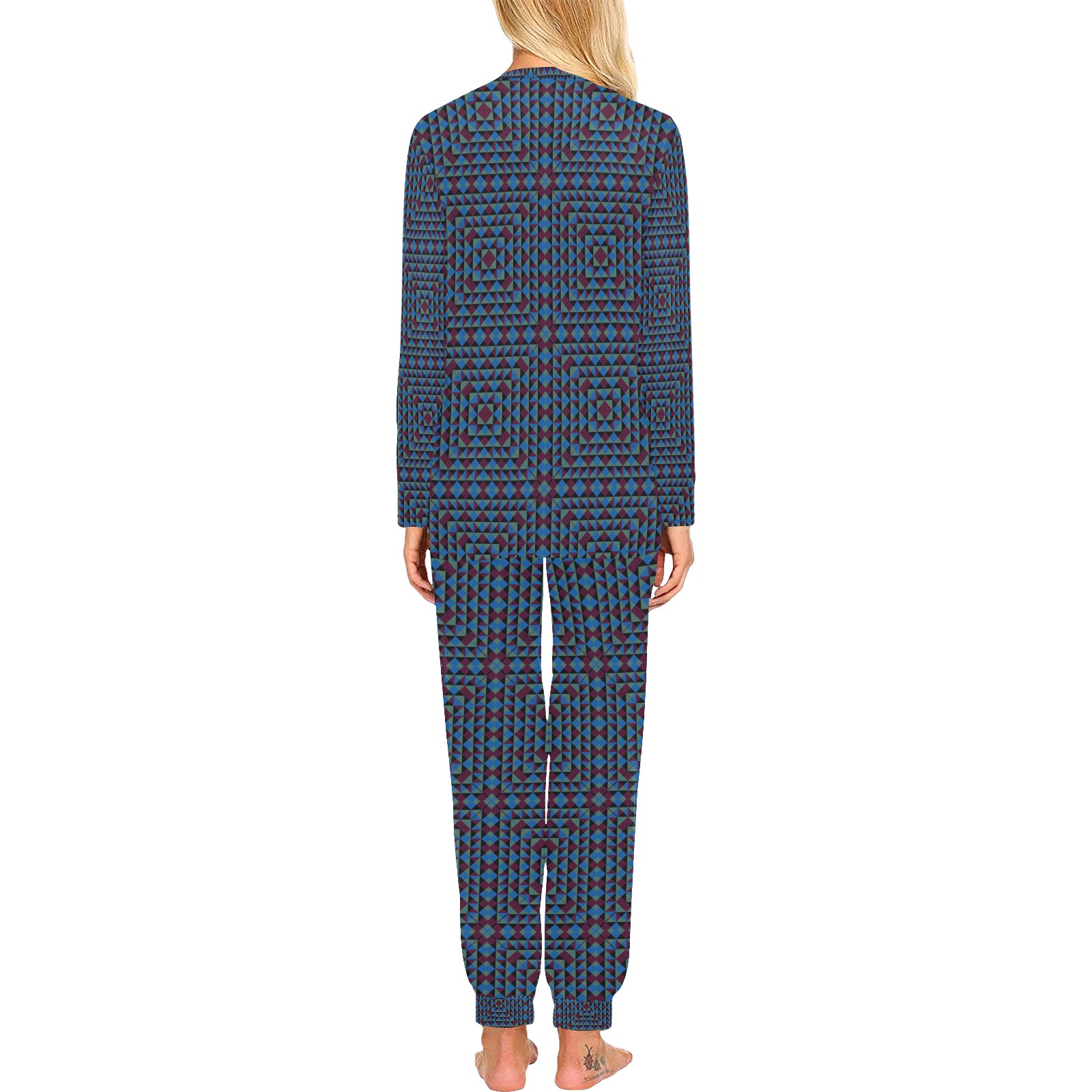 pattern (154) Women's All Over Print Pajama Set