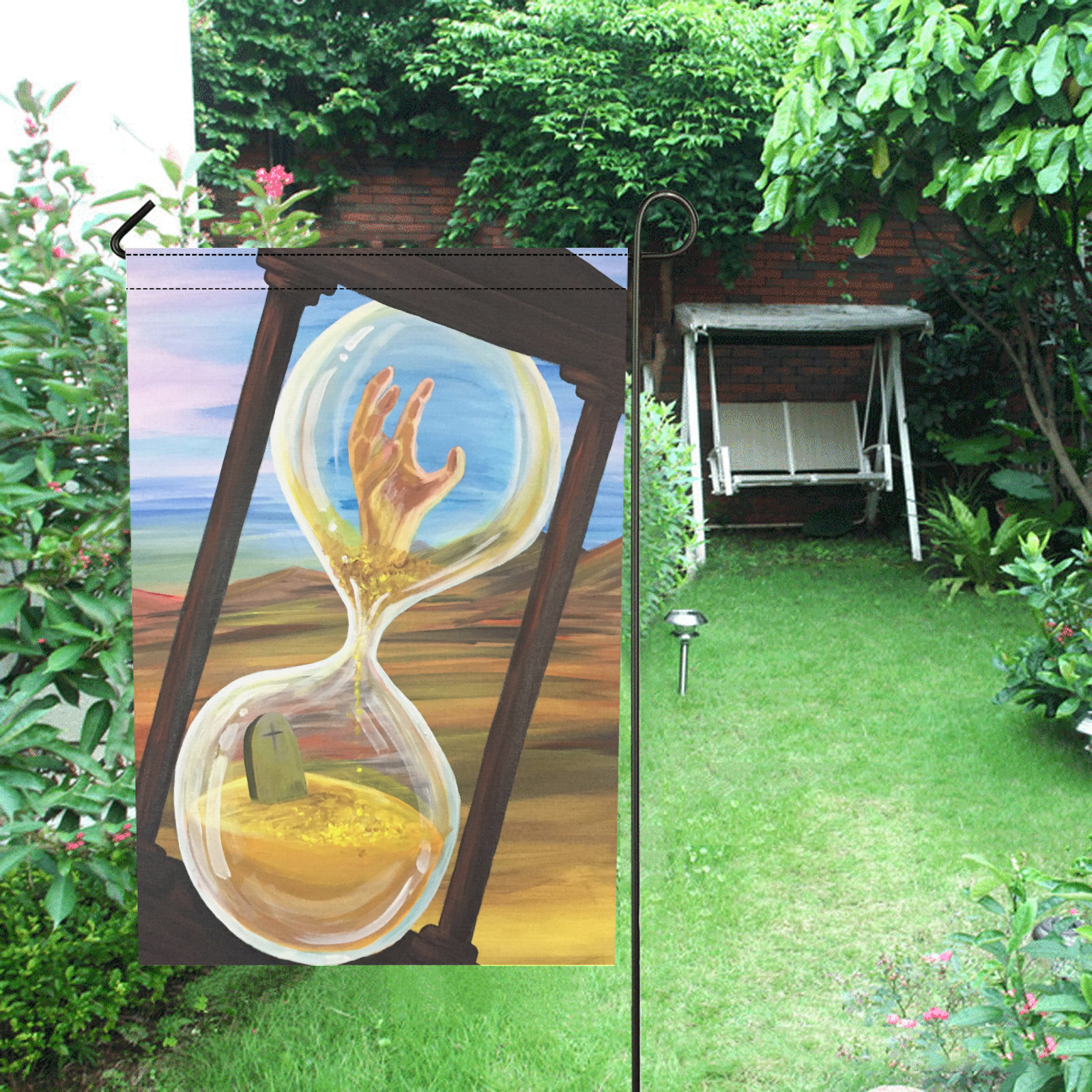 Out Of Time Garden Flag 12‘’x18‘’(Twin Sides)