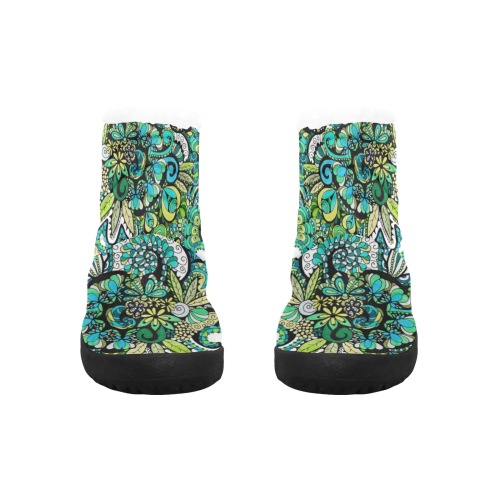 Tropical Illusion Women's Cotton-Padded Shoes (Model 19291)