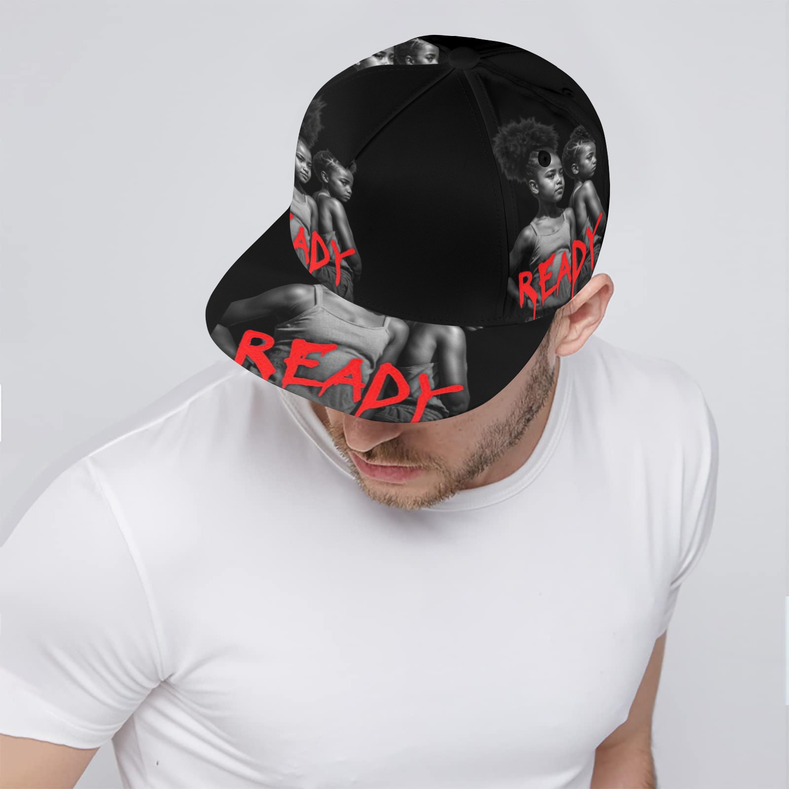 READY Hat All Over Print Snapback Hat