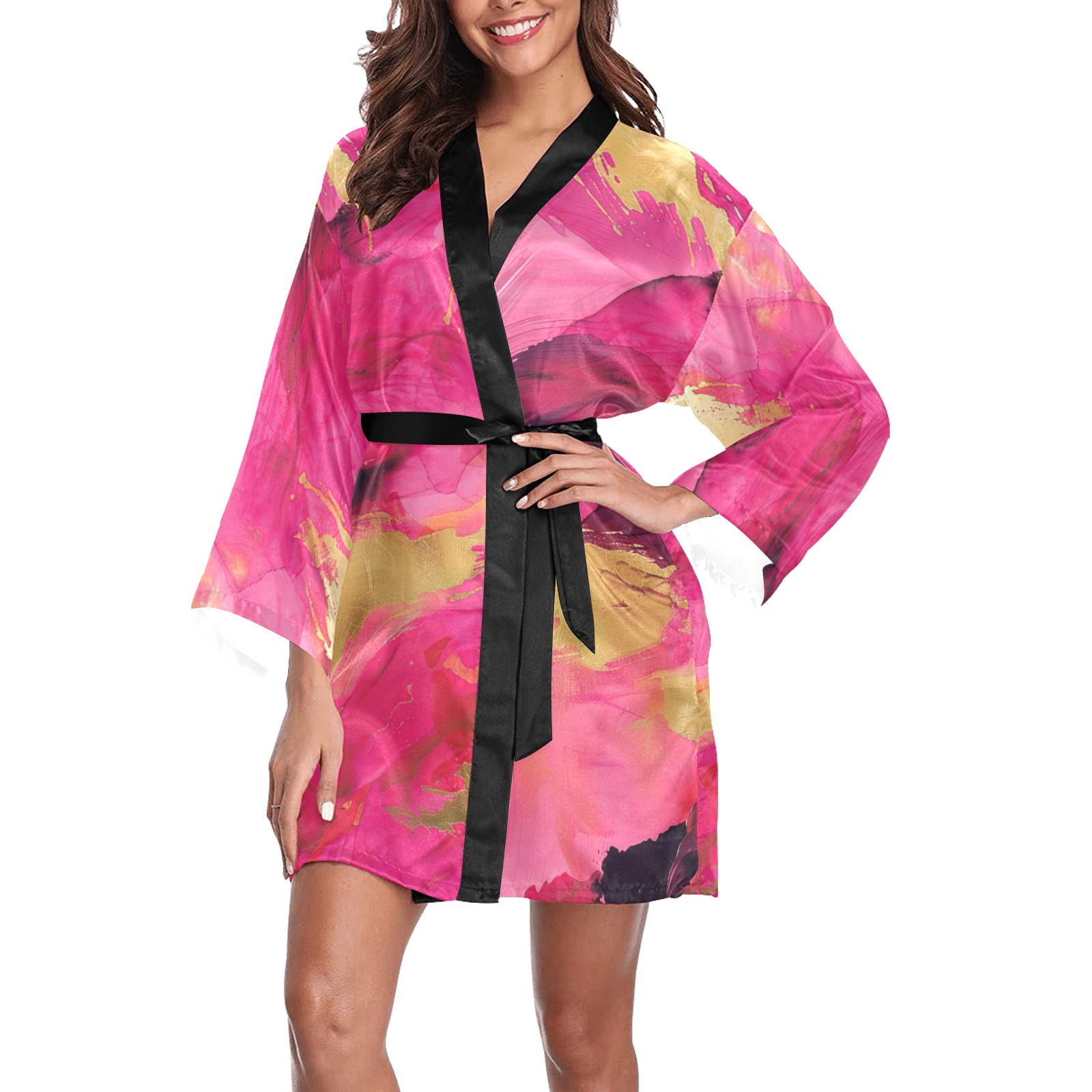 warm Long Sleeve Kimono Robe