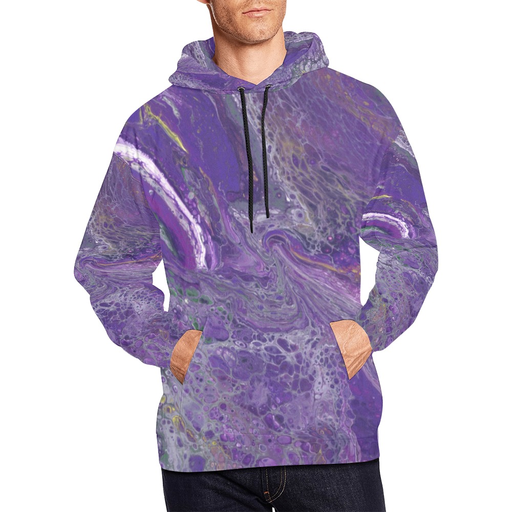 The Violet Storm All Over Print Hoodie for Men (USA Size) (Model H13)