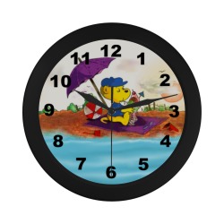 Ferald's Ice Cream Beach Delight Circular Plastic Wall clock