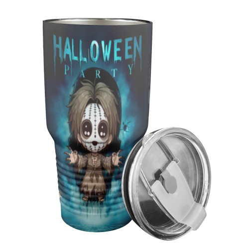 Happy Hello Ween 30oz Insulated Stainless Steel Mobile Tumbler