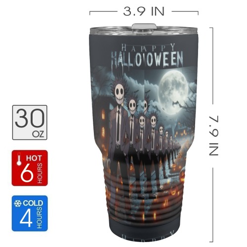 Happy Hello Ween 30oz Insulated Stainless Steel Mobile Tumbler