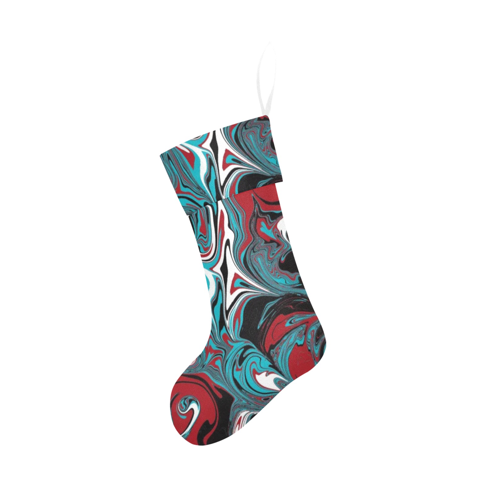 Dark Wave of Colors Christmas Stocking