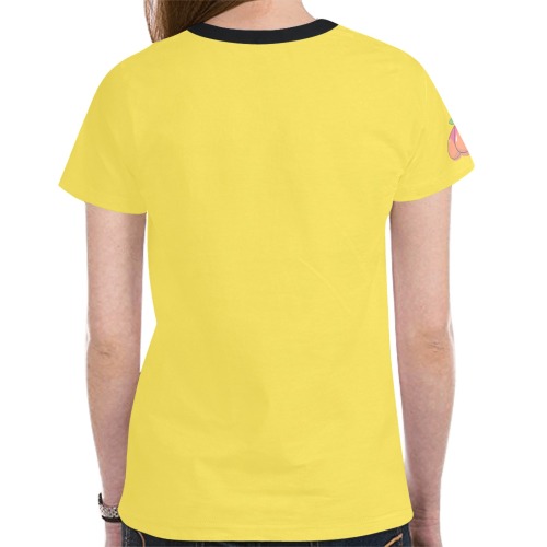 Yellow T-Shirt (Womens) New All Over Print T-shirt for Women (Model T45)