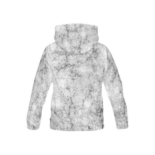 Textured gray All Over Print Hoodie for Kid (USA Size) (Model H13)