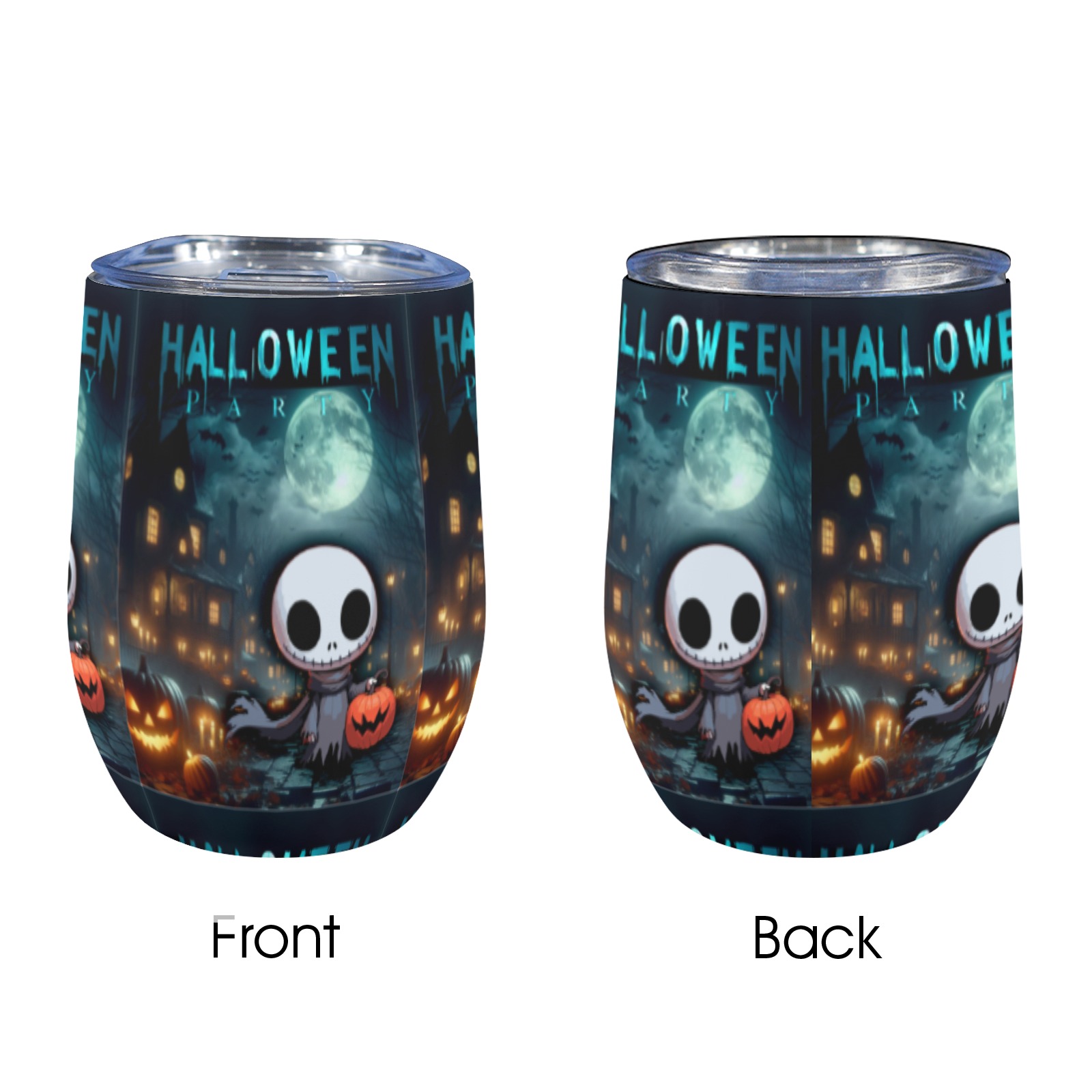 Happy Hello Ween 12oz Wine Tumbler