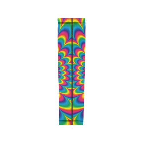 Crazy Psychedelic Flower Power Hippie Mandala Arm Sleeves (Set of Two)