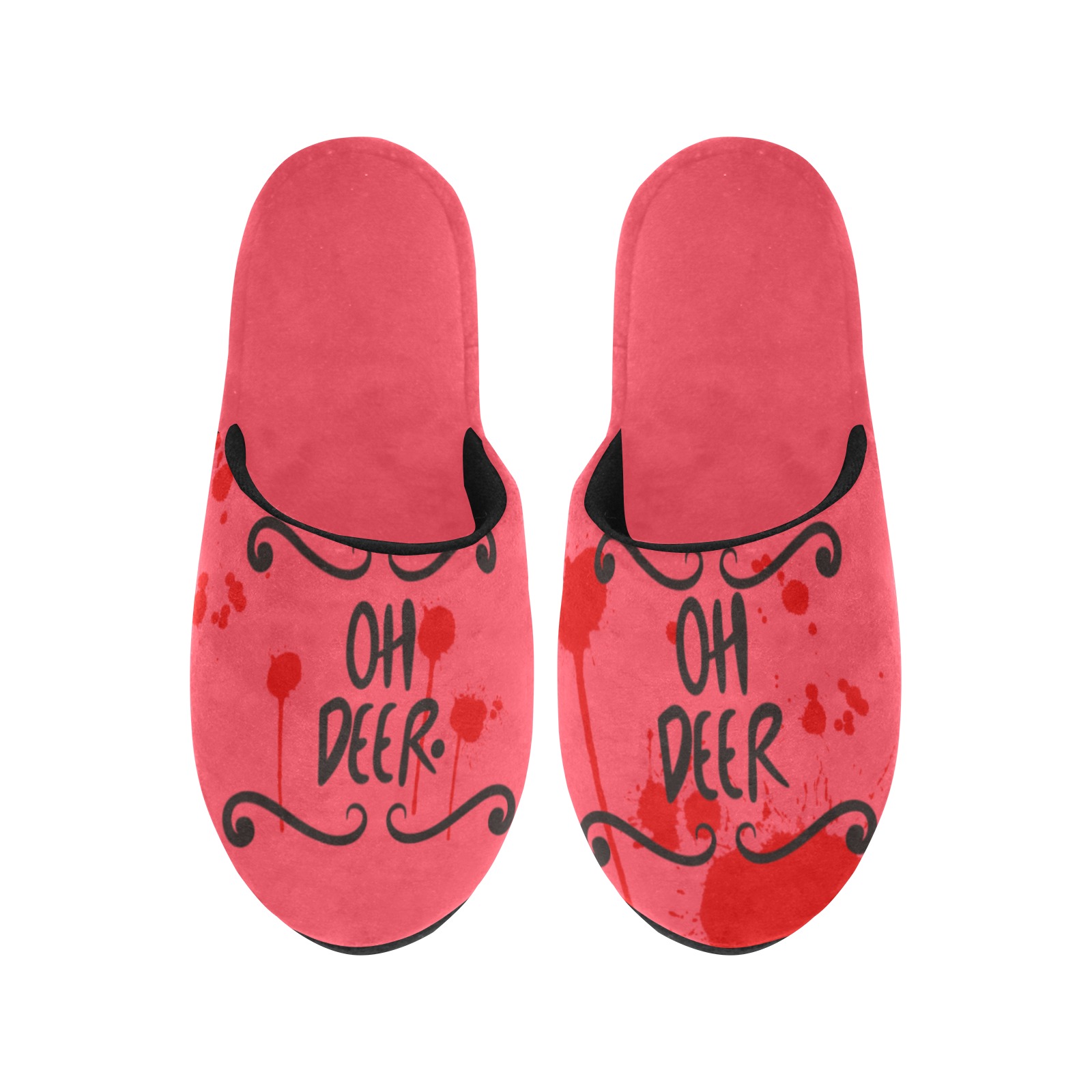 OH DEER. Slippers Women's Cotton Slippers (Model 0601)