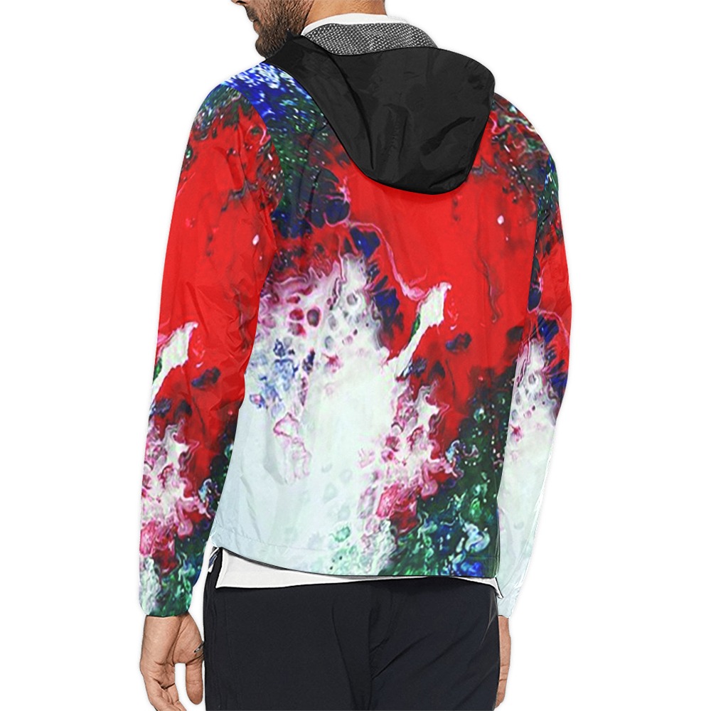 Eruption of Tranquility Unisex All Over Print Windbreaker (Model H23)