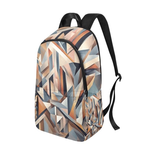 Irregular pattern of geometric shapes abstract art Fabric Backpack for Adult (Model 1659)