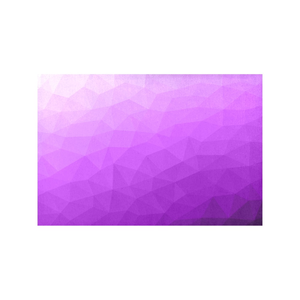 Purple gradient geometric mesh pattern Placemat 12''x18''