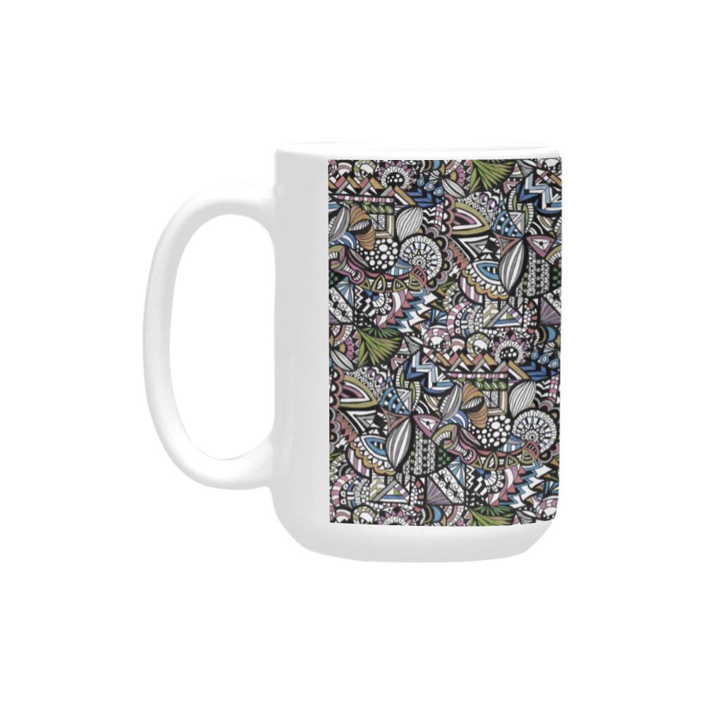 Mind Meld in colour Custom Ceramic Mug (15OZ)